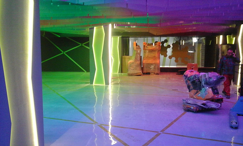 کفپوش اپوکسی شهربازی پالادیوم