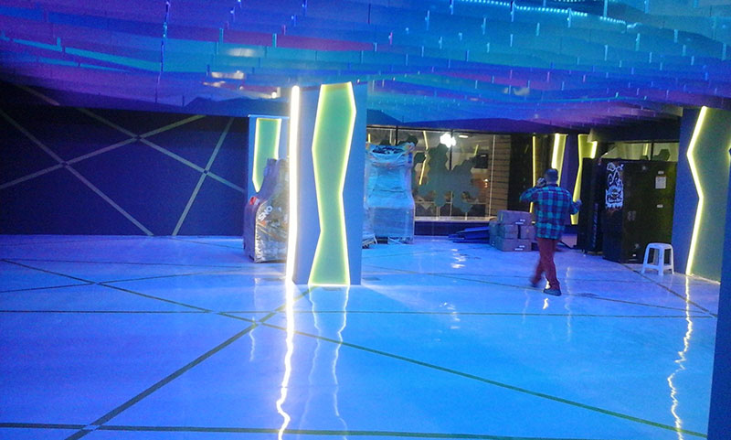 کفپوش اپوکسی شهربازی پالادیوم