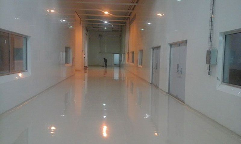 کفپوش اپوکسی صنعتی خط تولید شرکت دارگون