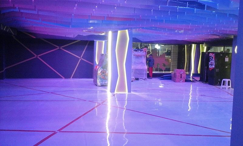 کفپوش اپوکسی شهربازی پالادیوم